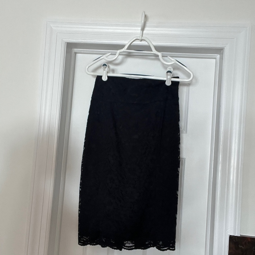 Express Black Pencil Skirt Knee-Length Cocktail